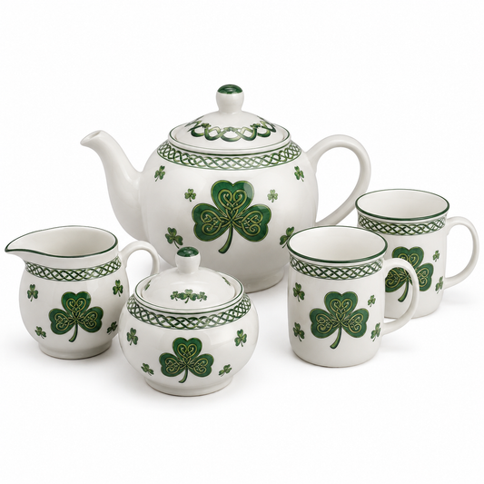 Irish-Inspired Ceramic Tea Gift Set