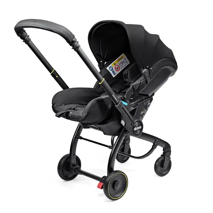 Doona X infant Car Seat/Stroller/Mirror and Isofix Base – Nitro Black