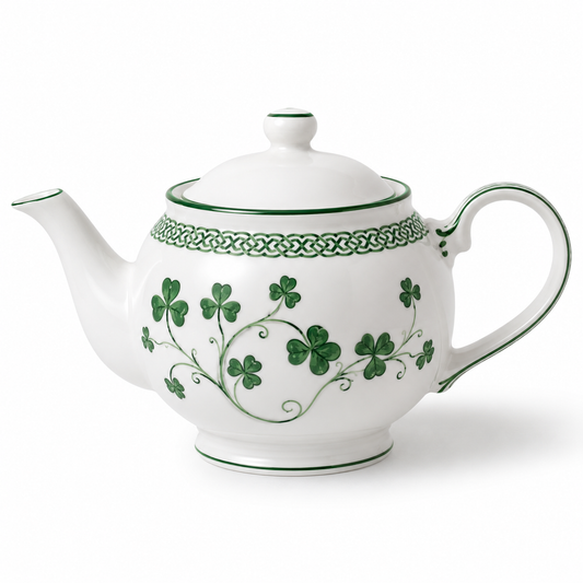 Irish-Inspired Ceramic Teapot