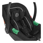 Ickle Bubba Stomp Luxe 12 Piece Travel System with i-Size Cirrus Car Seat & ISOFIX Base - Black/Charcoal Grey/Tan