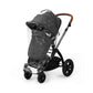 Ickle Bubba Stomp Luxe 12 Piece Travel System with i-Size Cirrus Car Seat & ISOFIX Base - Black/Charcoal Grey/Tan