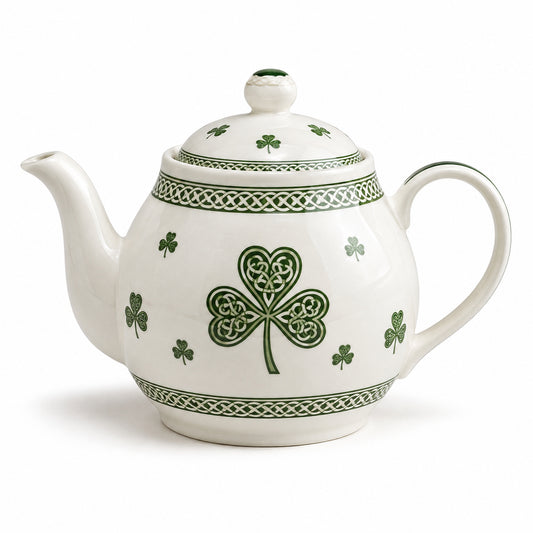 Irish-Inspired Ceramic Teapot
